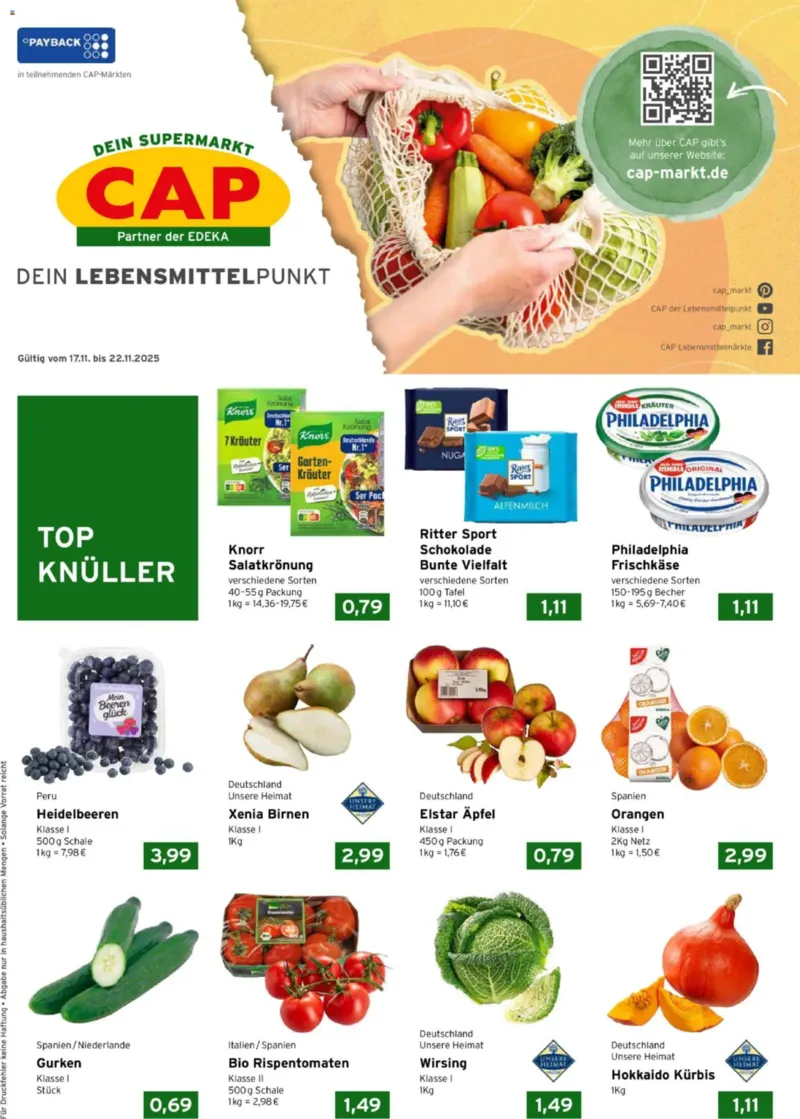 CAP Markt Prospekt vom 17.11.2025, Seite 1