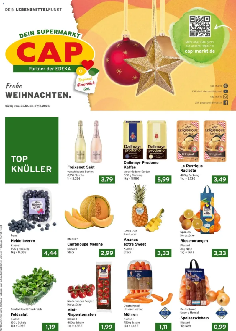 CAP Markt Prospekt vom 22.12.2025, Seite 1