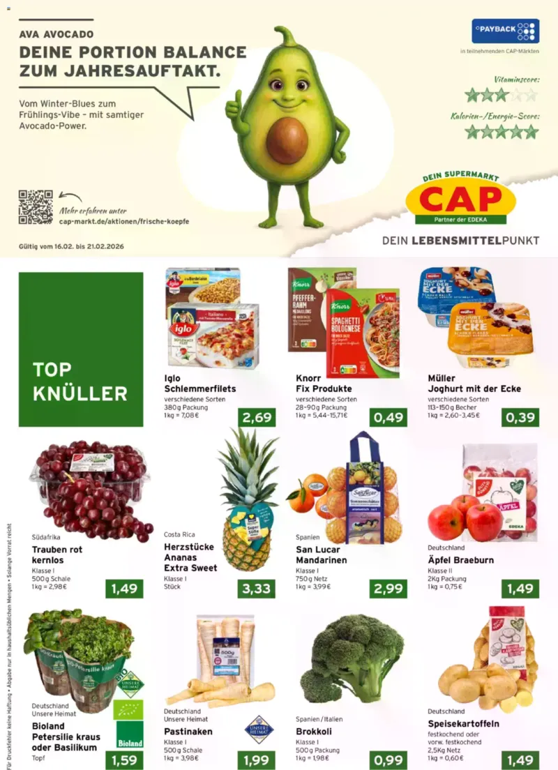 CAP Markt Prospekt vom 16.02.2026, Seite 1