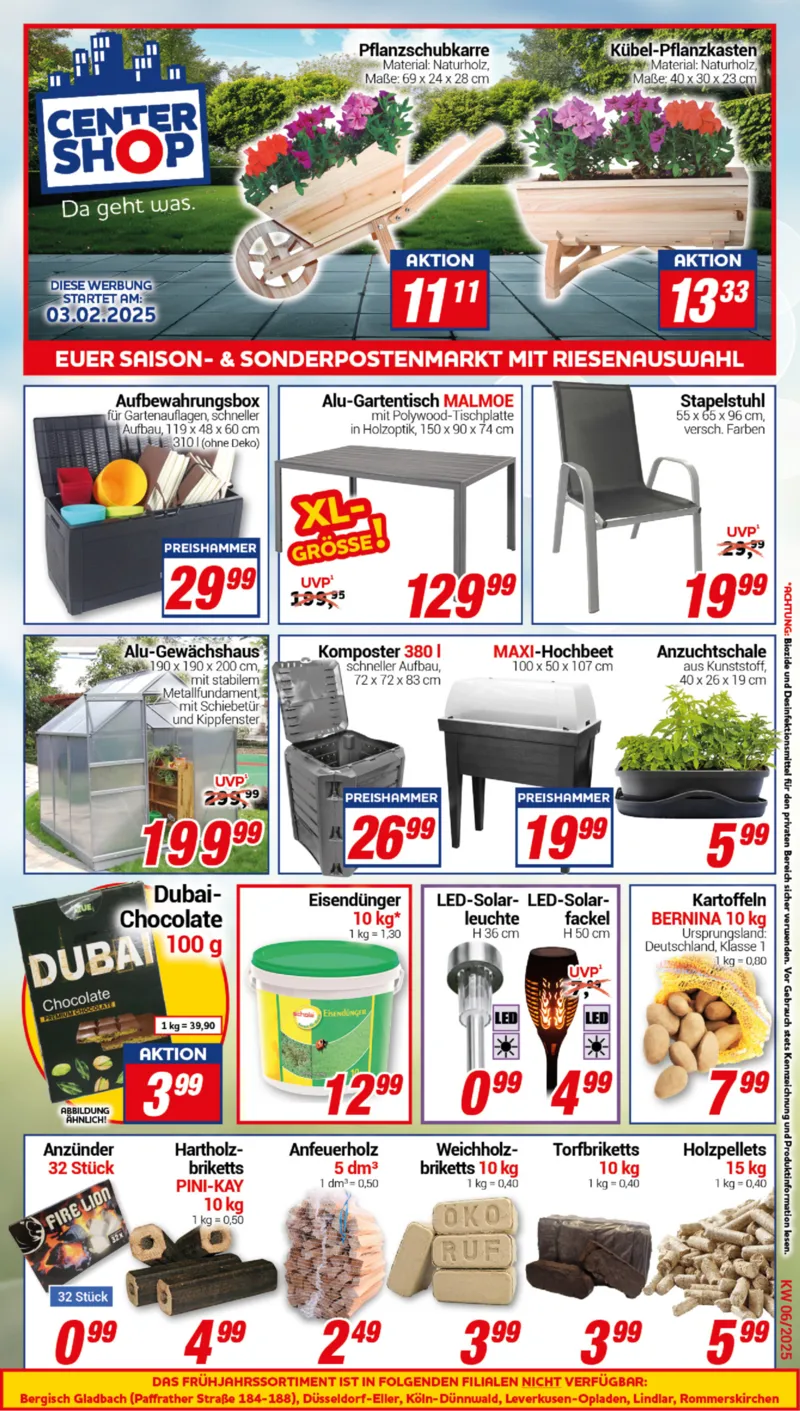 Centershop Prospekt vom 03.02.2025, Seite 1