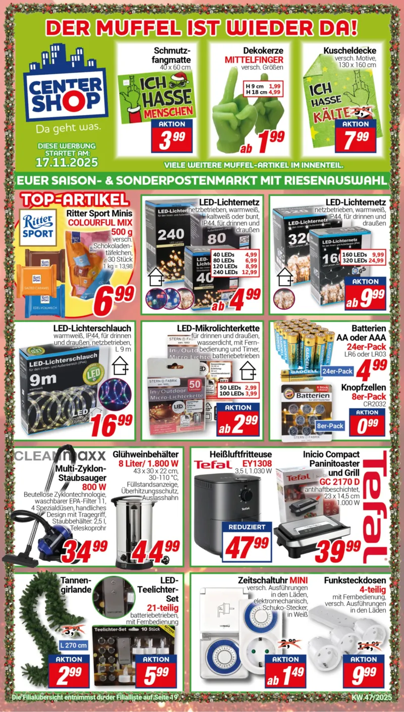 Centershop Prospekt vom 17.11.2025, Seite 1