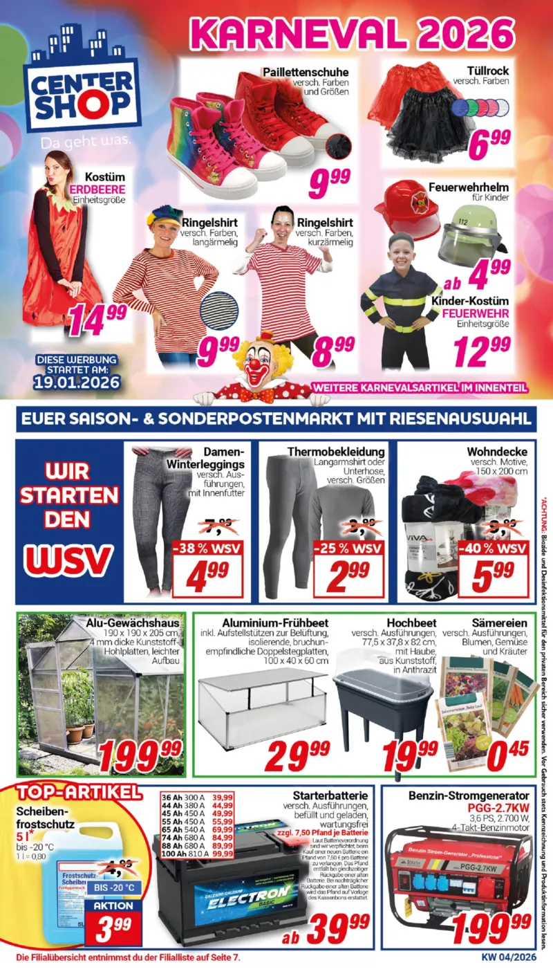 Centershop Prospekt vom 19.01.2026, Seite 1