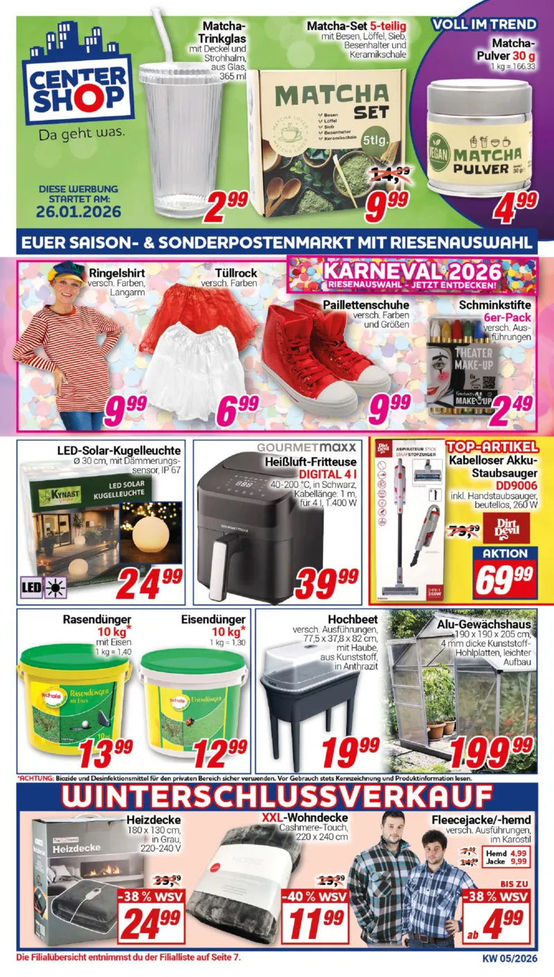 Centershop Prospekt vom 26.01.2026, Seite 1