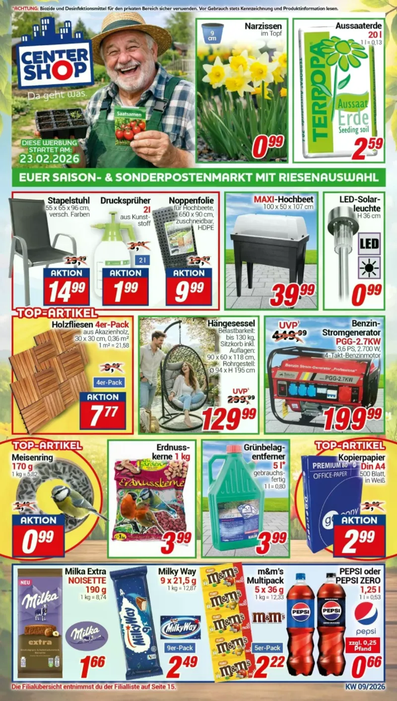 Centershop Prospekt vom 23.02.2026, Seite 1