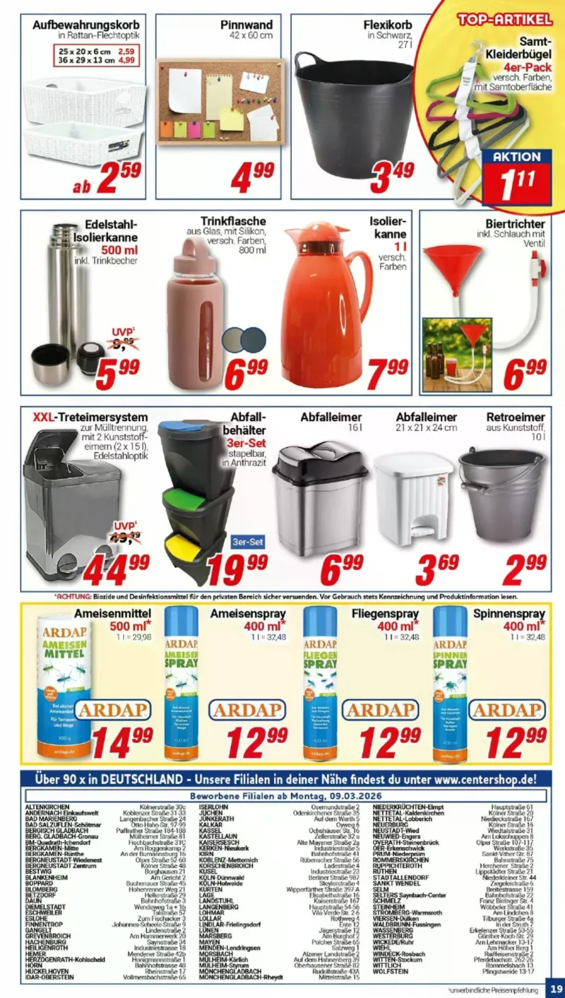 Centershop Prospekt vom 09.03.2026, Seite 19