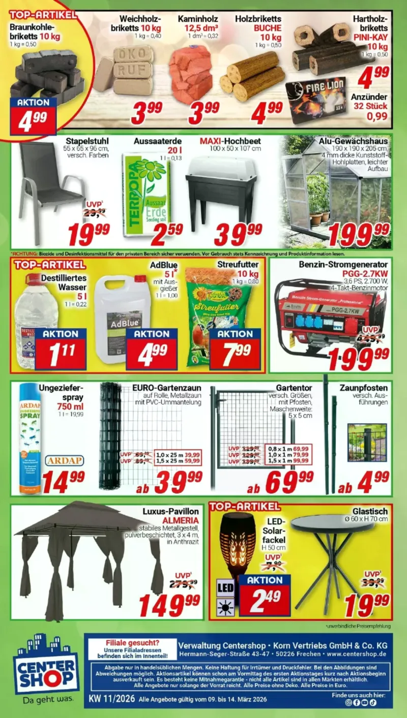 Centershop Prospekt vom 09.03.2026, Seite 20
