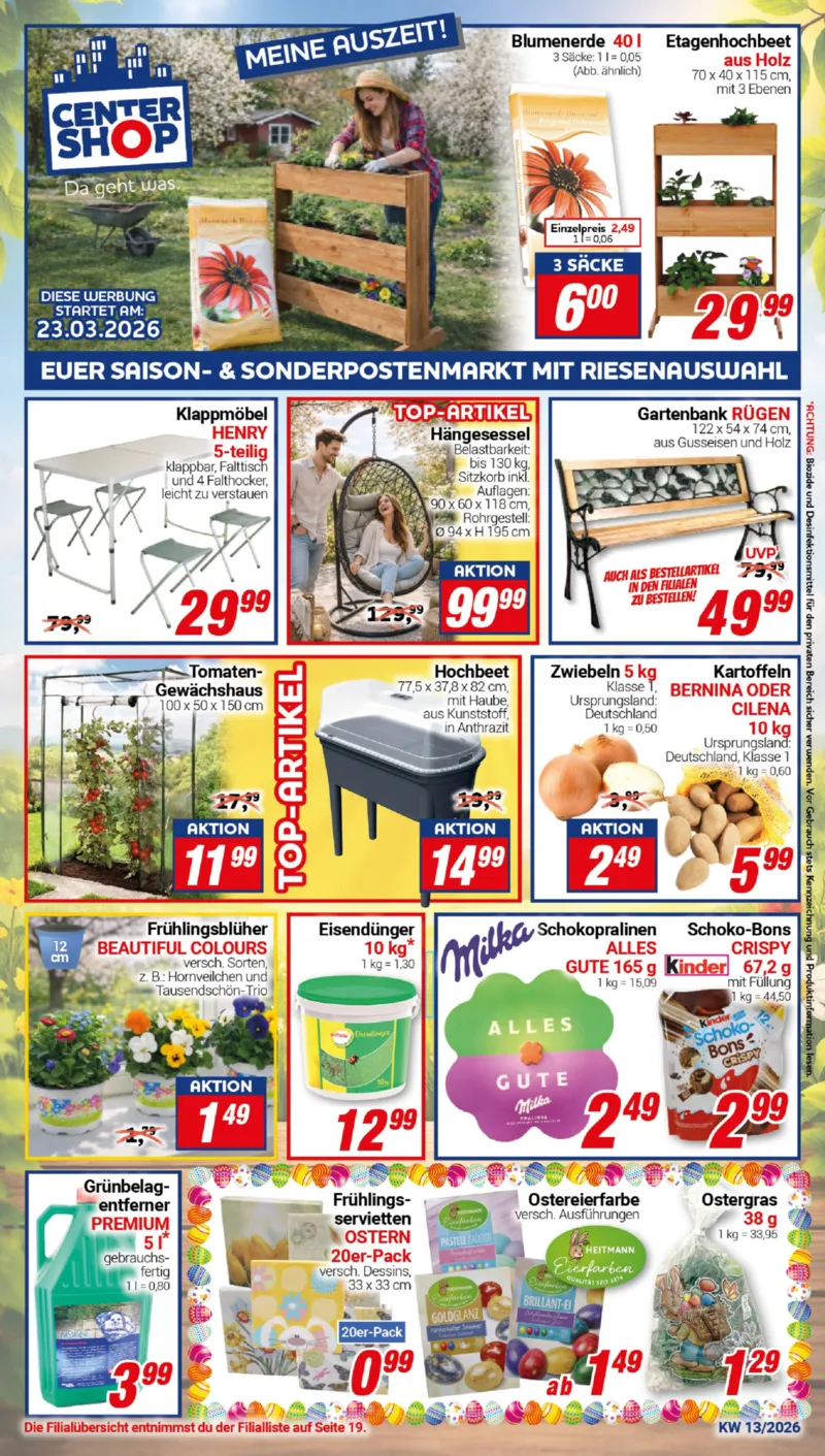 Centershop Prospekt vom 23.03.2026, Seite 1