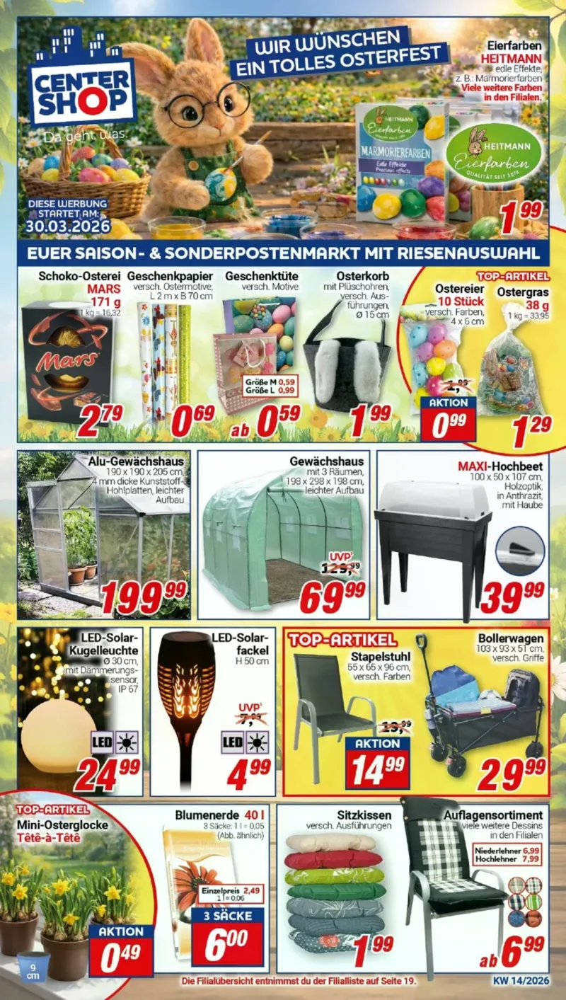 Centershop Prospekt vom 30.03.2026, Seite 1