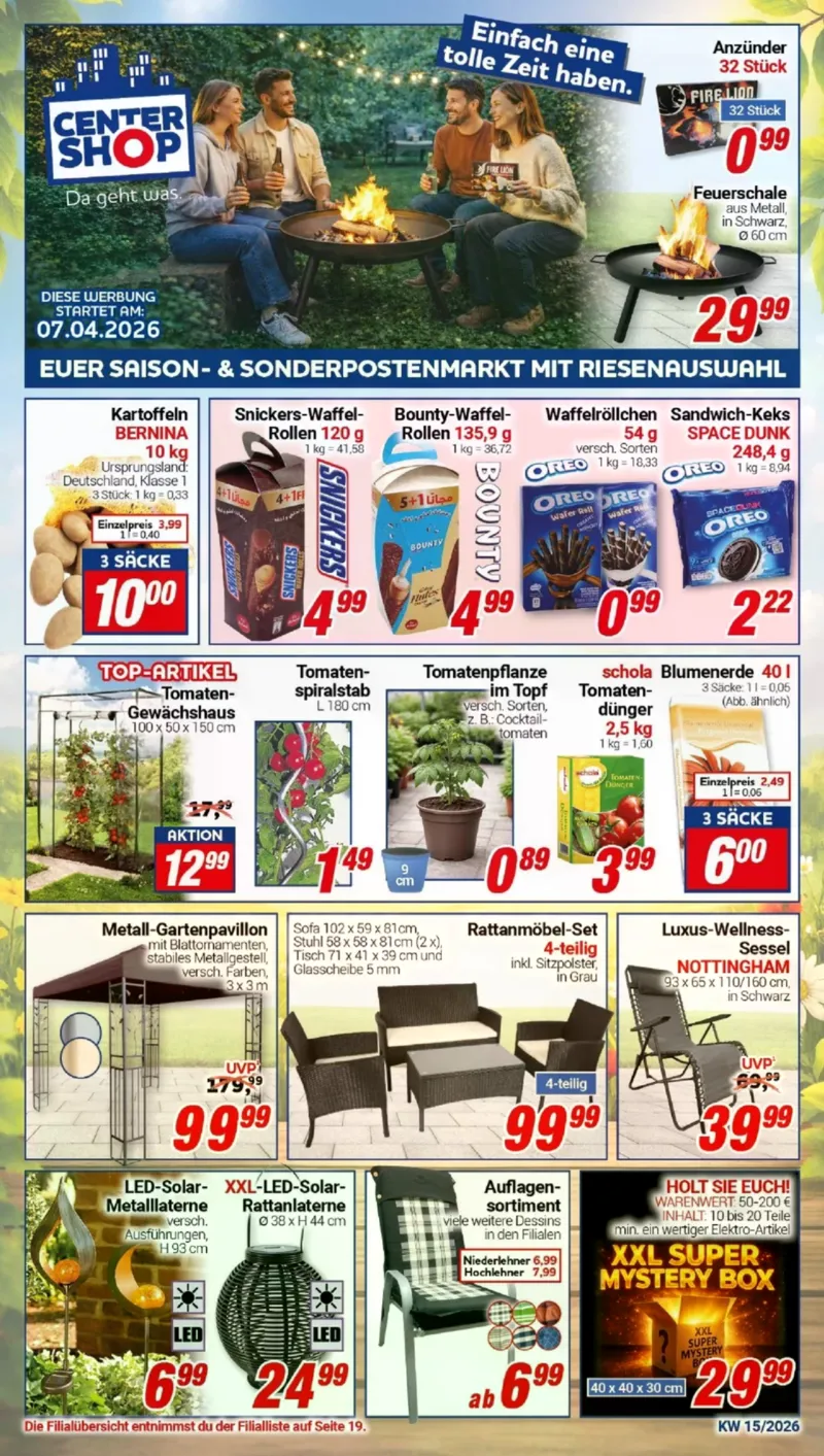 Centershop Prospekt vom 07.04.2026, Seite 1