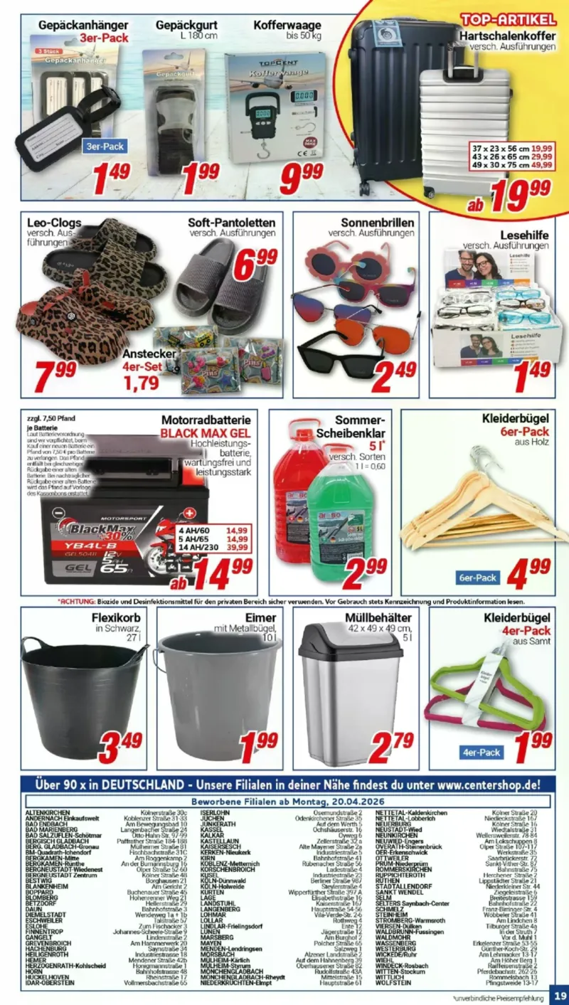 Centershop Prospekt vom 20.04.2026, Seite 19
