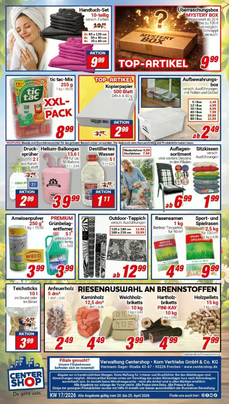 Centershop Prospekt vom 20.04.2026, Seite 20