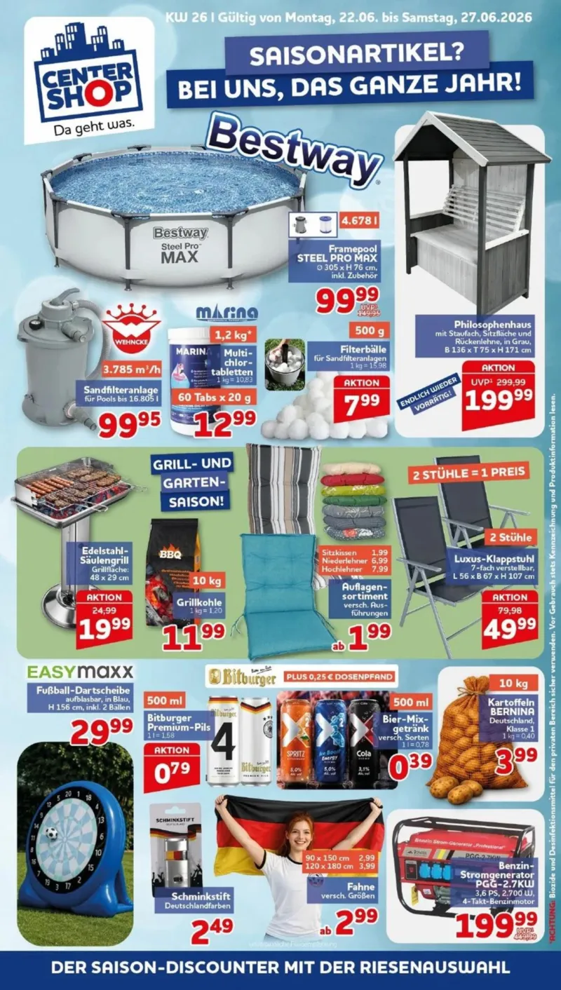 Centershop Prospekt vom 22.06.2026, Seite 1