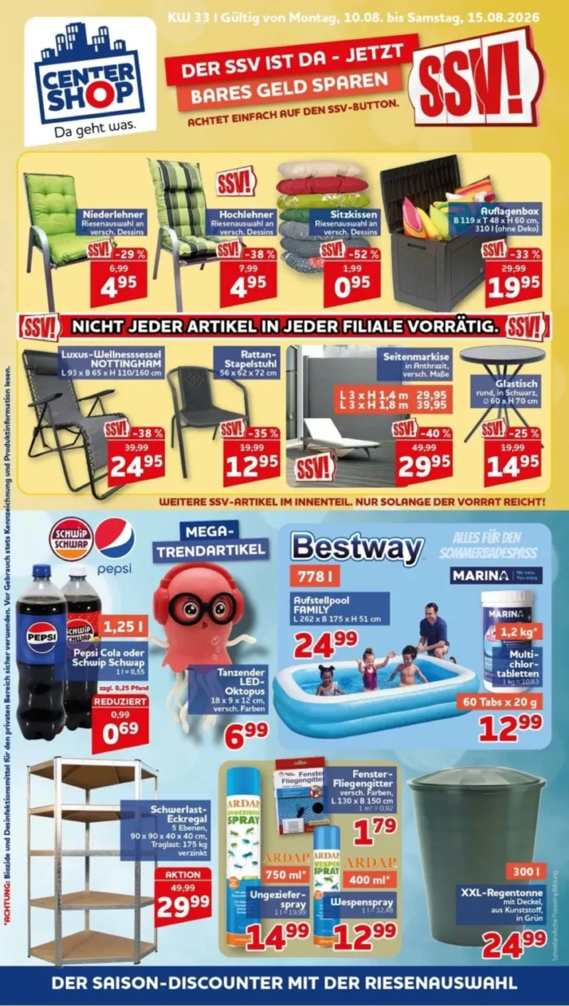 Centershop Prospekt vom 10.08.2026, Seite 1