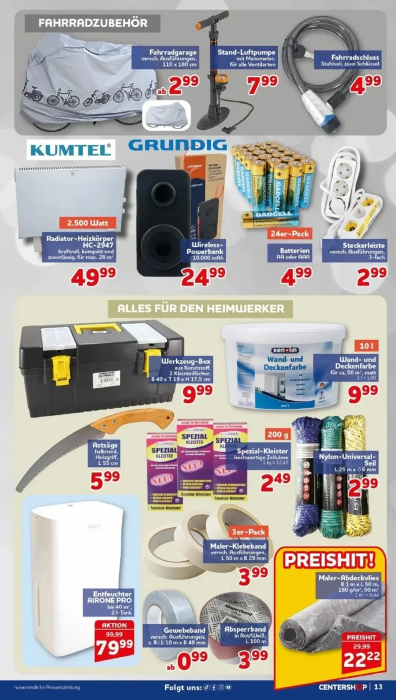 Centershop Prospekt vom 07.09.2026, Seite 13