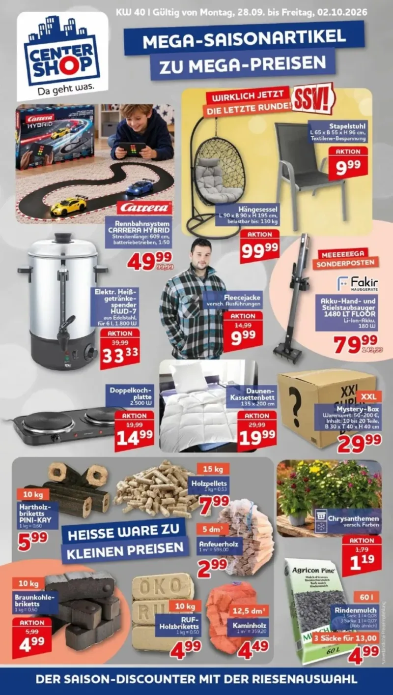 Centershop Prospekt vom 28.09.2026, Seite 1