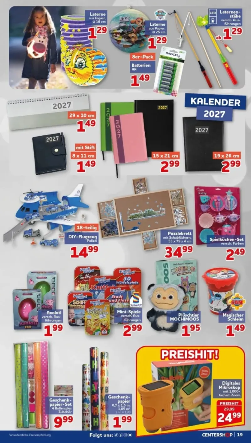 Centershop Prospekt vom 28.09.2026, Seite 19
