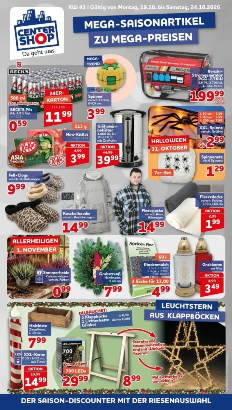 Centershop Prospekt vom 19.10.2026, Seite 1