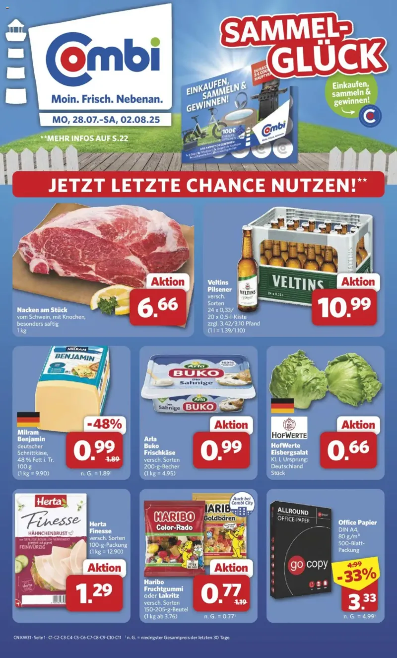 Combi Prospekt vom 28.07.2025, Seite 1