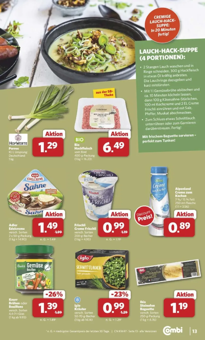 Combi Prospekt vom 17.11.2025, Seite 13
