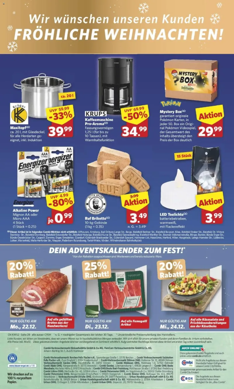 Combi Prospekt vom 22.12.2025, Seite 28
