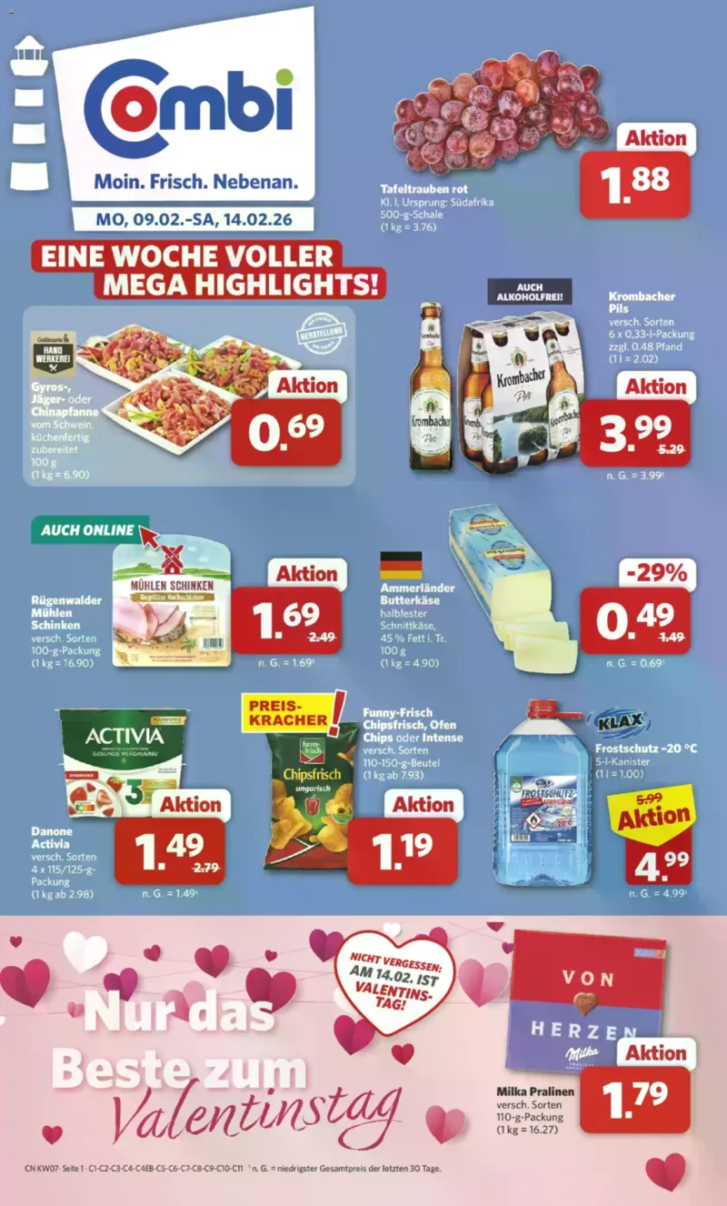 Combi Prospekt vom 09.02.2026, Seite 1