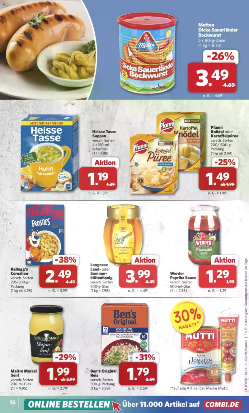 Combi Prospekt vom 09.02.2026, Seite 16