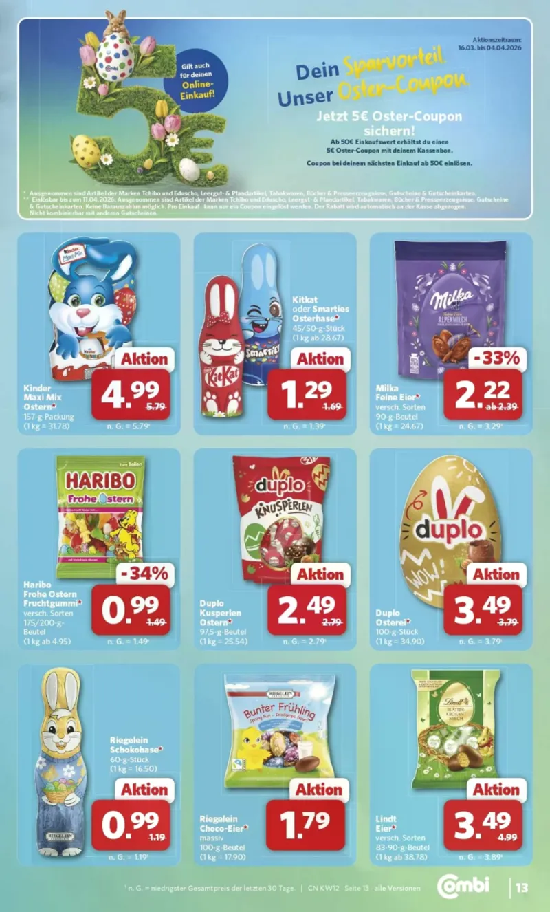 Combi Prospekt vom 16.03.2026, Seite 13