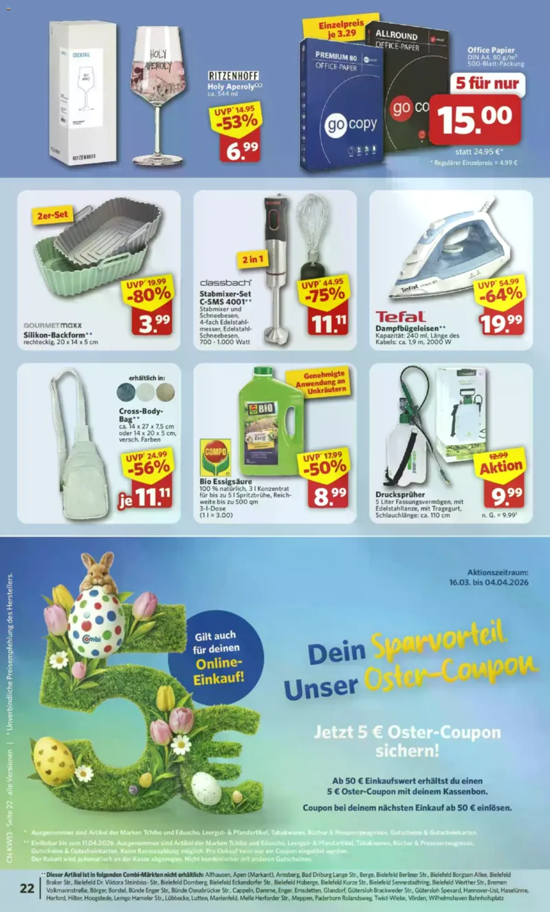 Combi Prospekt vom 23.03.2026, Seite 22