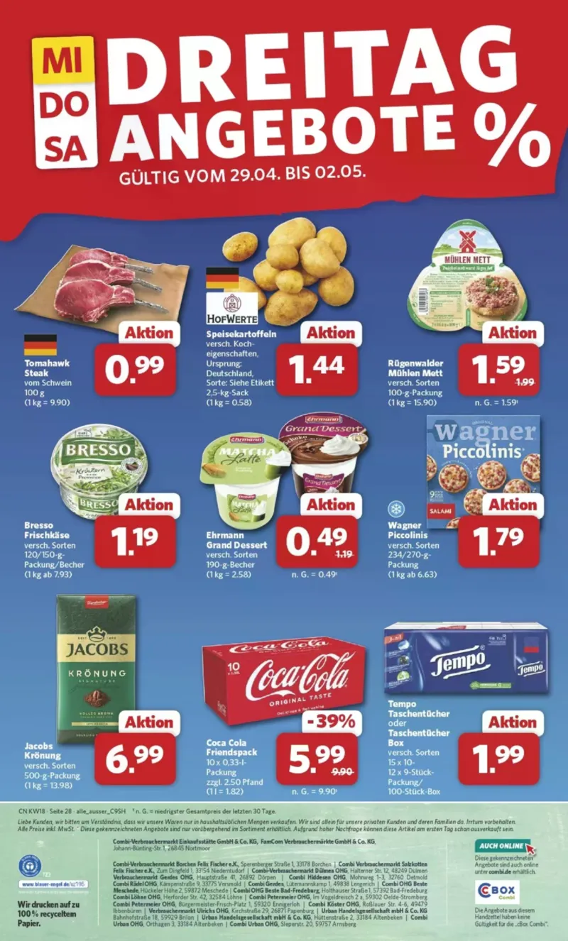 Combi Prospekt vom 27.04.2026, Seite 29