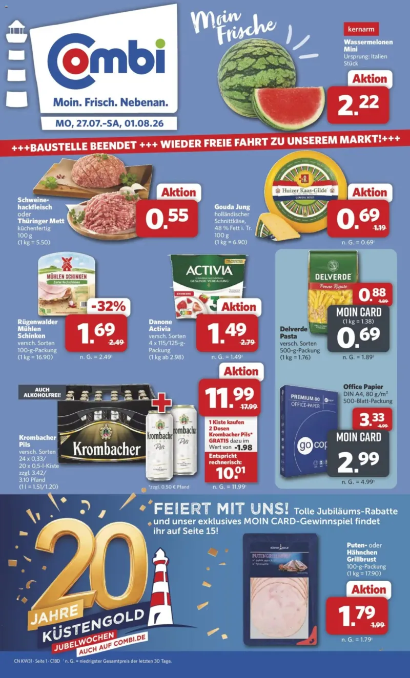 Combi Prospekt vom 27.07.2026, Seite 1