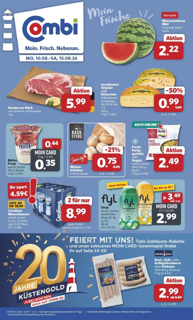 Combi Prospekt vom 10.08.2026, Seite 1