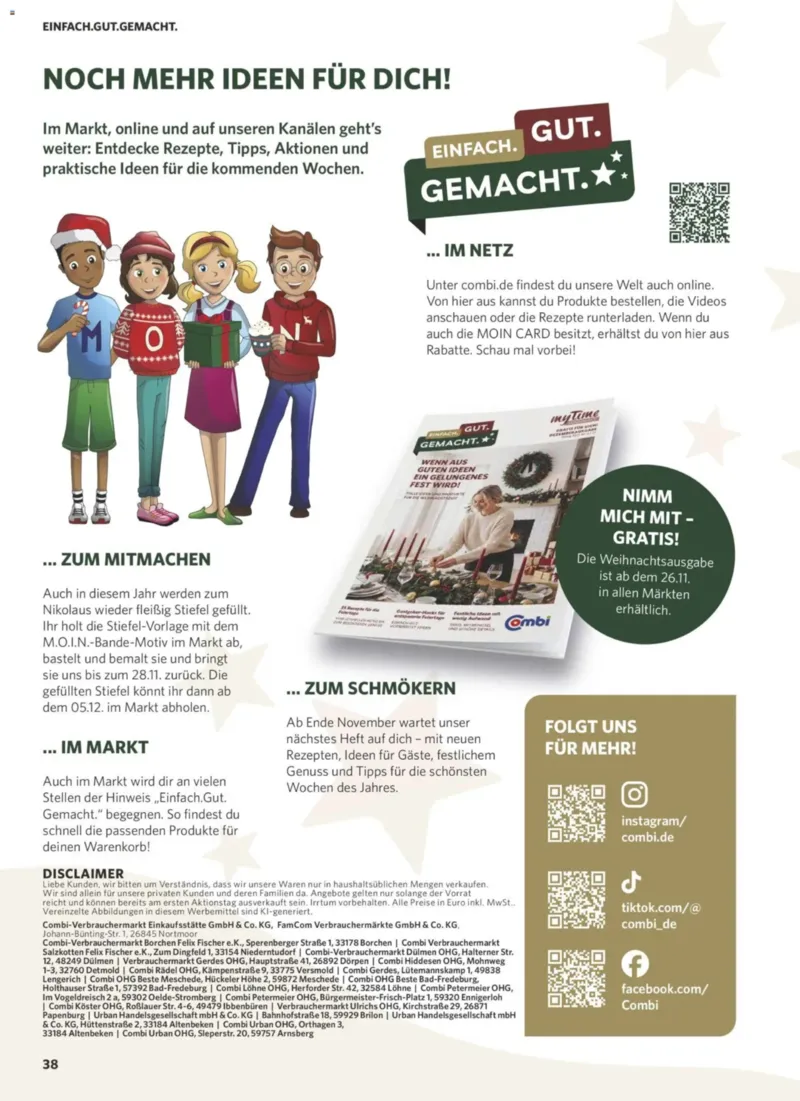 Combi Prospekt vom 26.10.2026, Seite 38