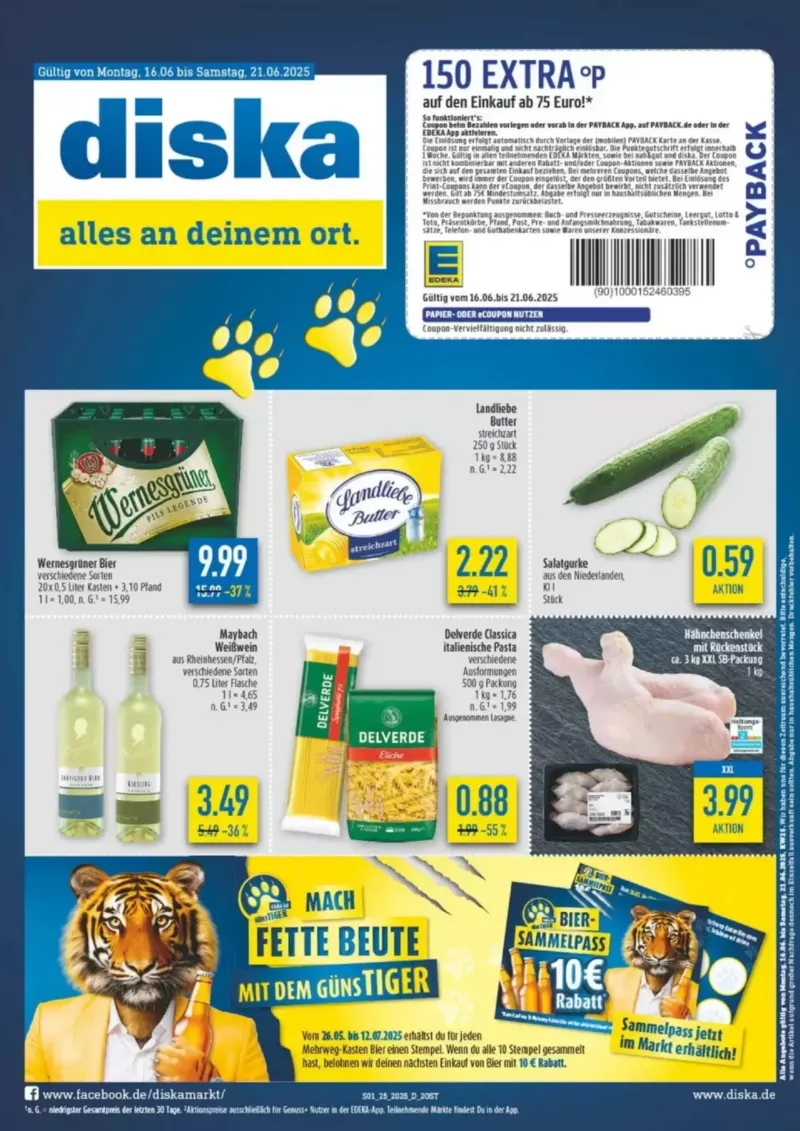 diska Prospekt vom 16.06.2025, Seite 1