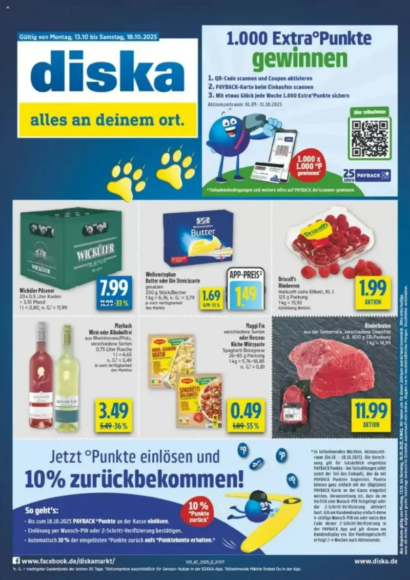 diska Prospekt vom 13.10.2025, Seite 1