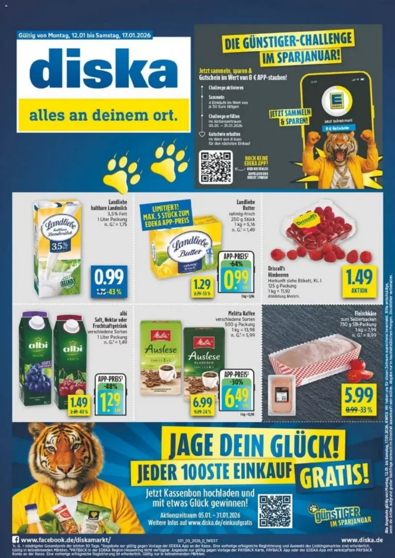 diska Prospekt vom 12.01.2026, Seite 1