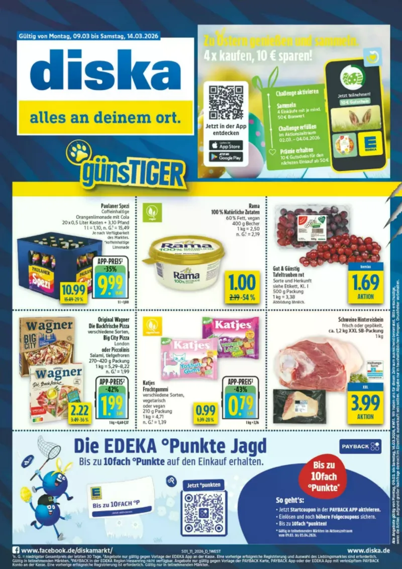 diska Prospekt vom 09.03.2026, Seite 1