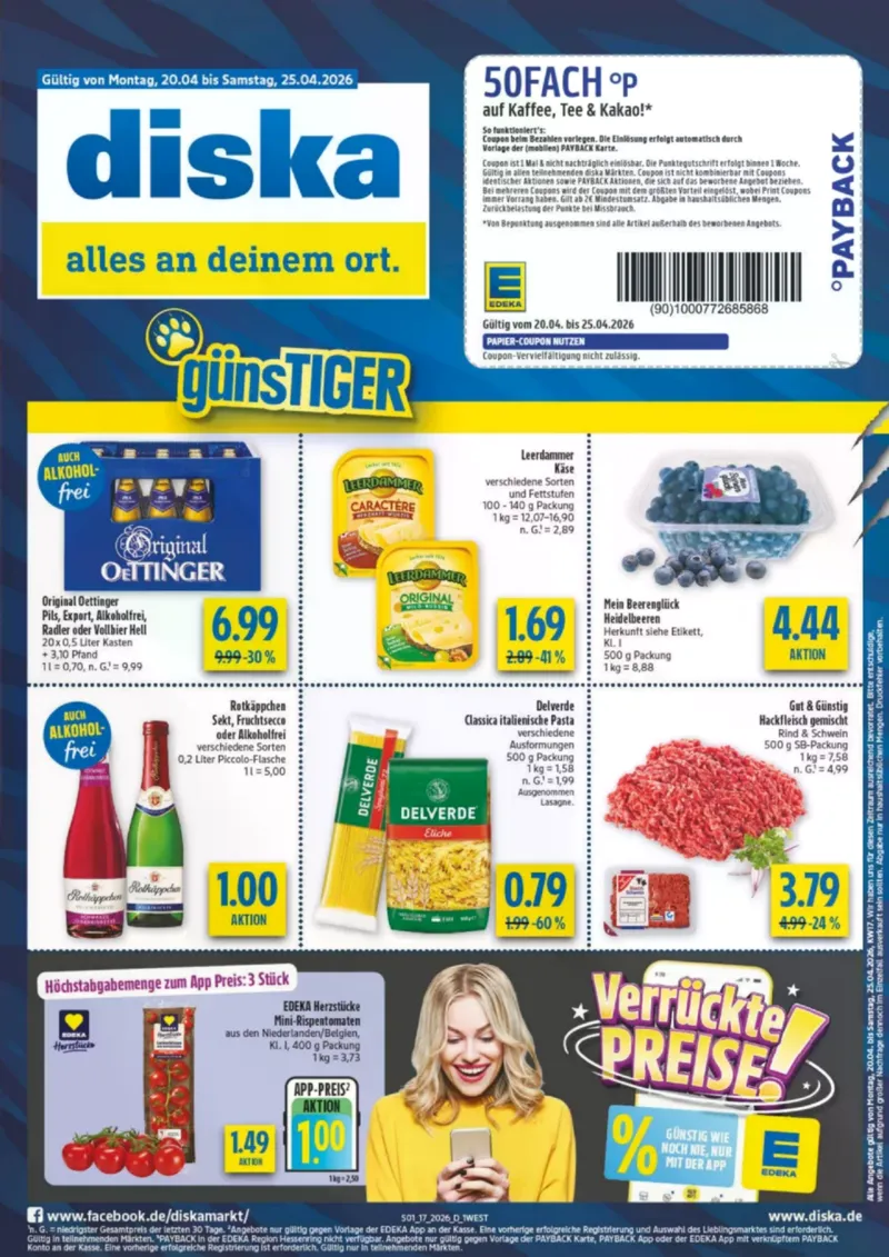 diska Prospekt vom 20.04.2026, Seite 1