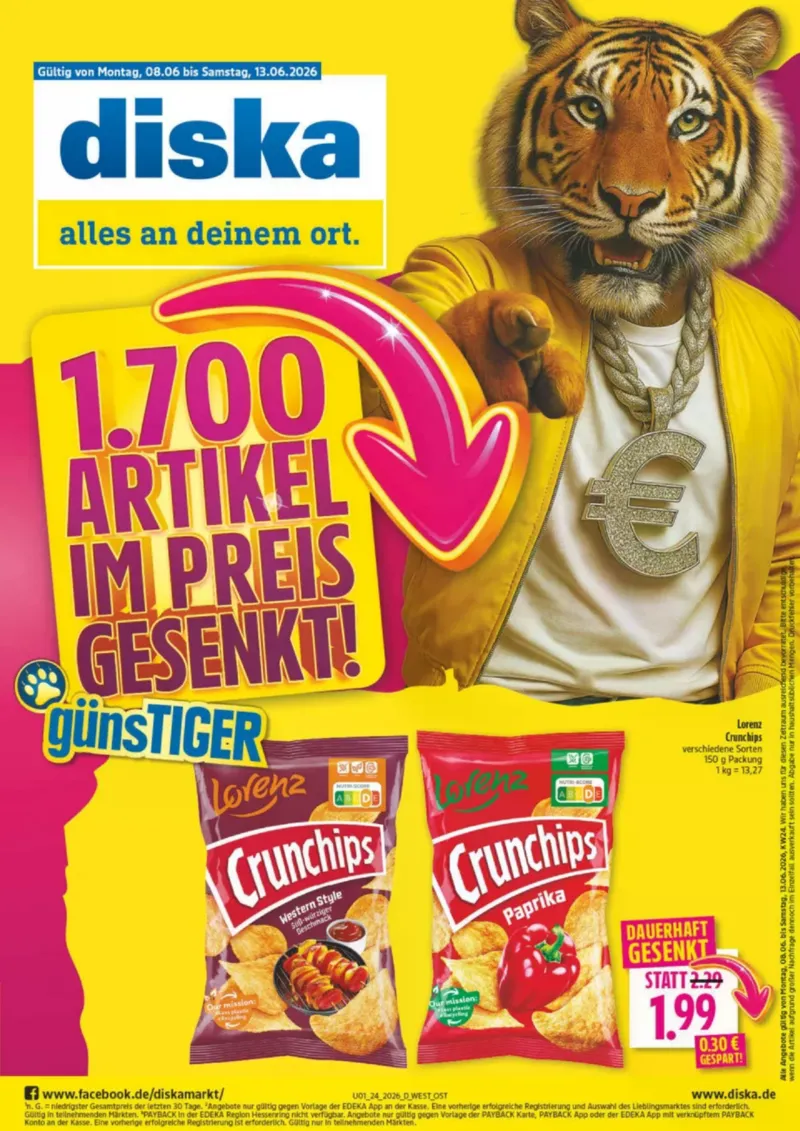 diska Prospekt vom 08.06.2026, Seite 1