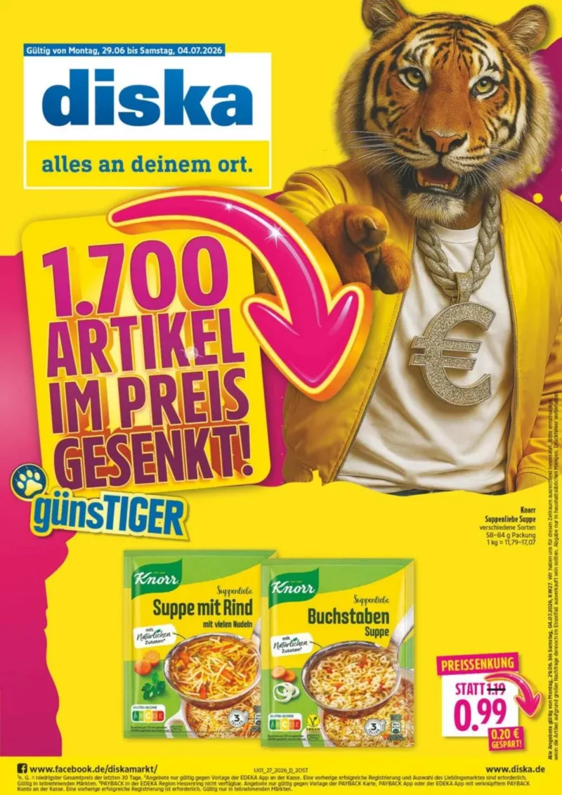 diska Prospekt vom 29.06.2026, Seite 1