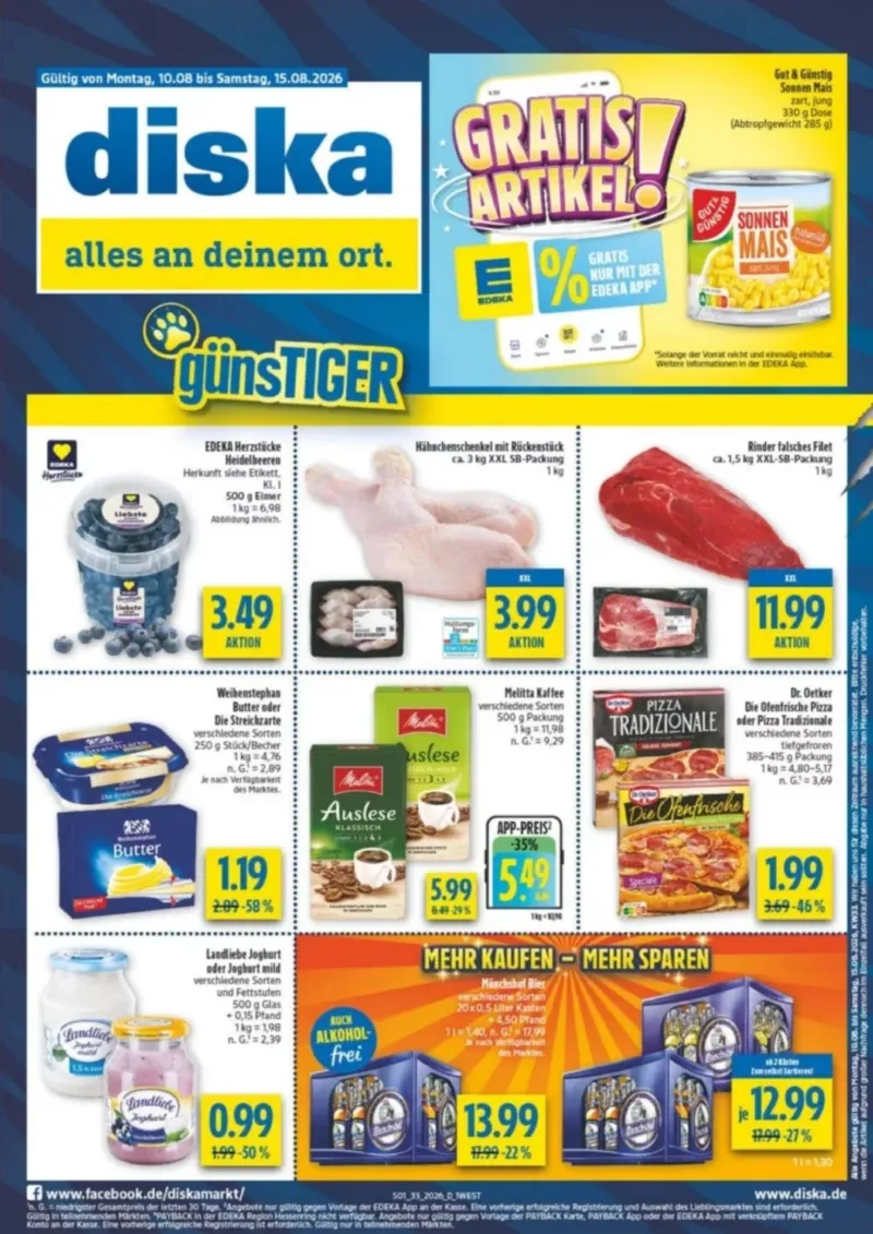 diska Prospekt vom 10.08.2026, Seite 1