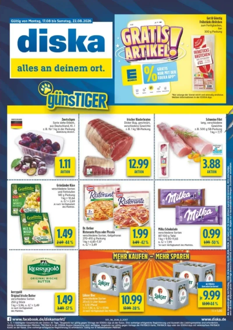 diska Prospekt vom 17.08.2026, Seite 1