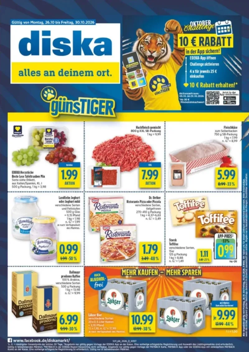 diska Prospekt vom 26.10.2026, Seite 1