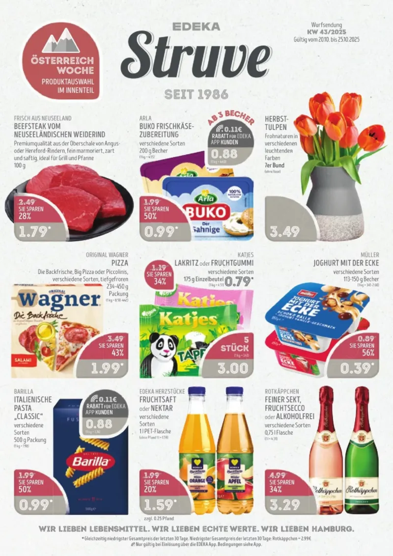 Edeka Struve Prospekt vom 20.10.2025, Seite 1 Edeka Struve Prospekt vom 20.10.2025, Seite 1