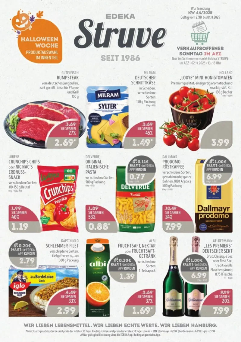 Edeka Struve Prospekt vom 27.10.2025, Seite 1