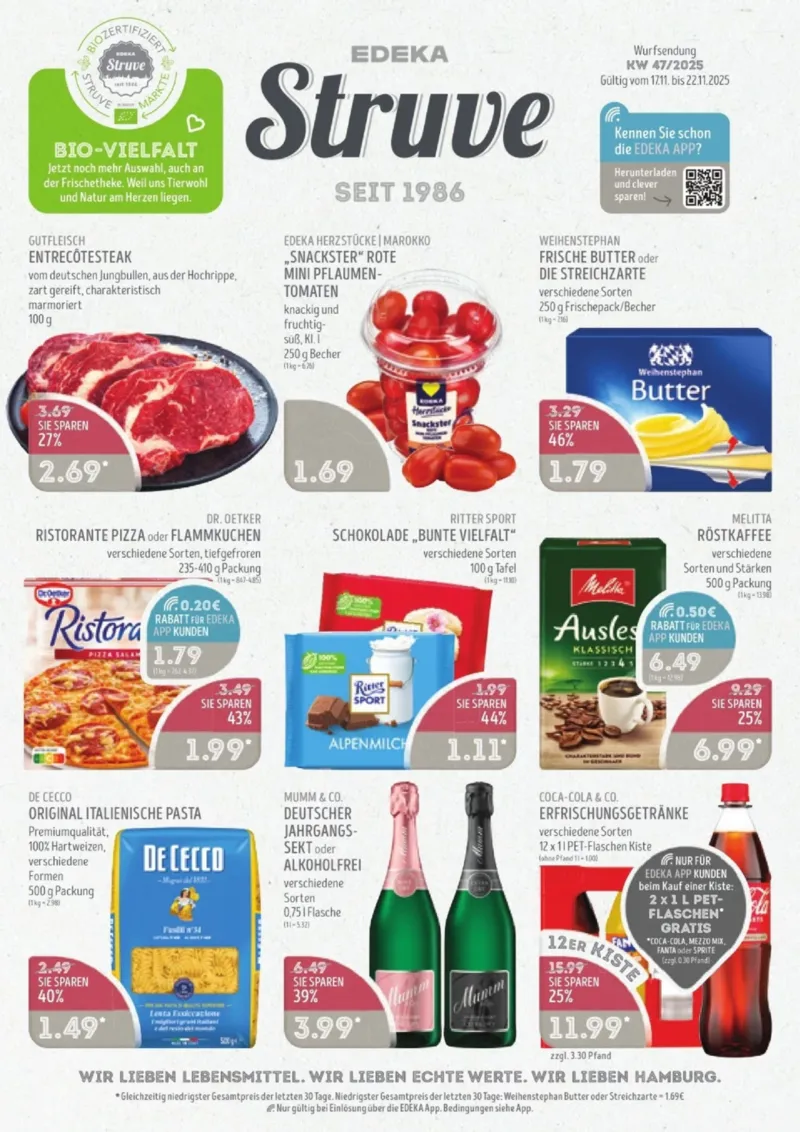 Edeka Struve Prospekt vom 17.11.2025, Seite 1