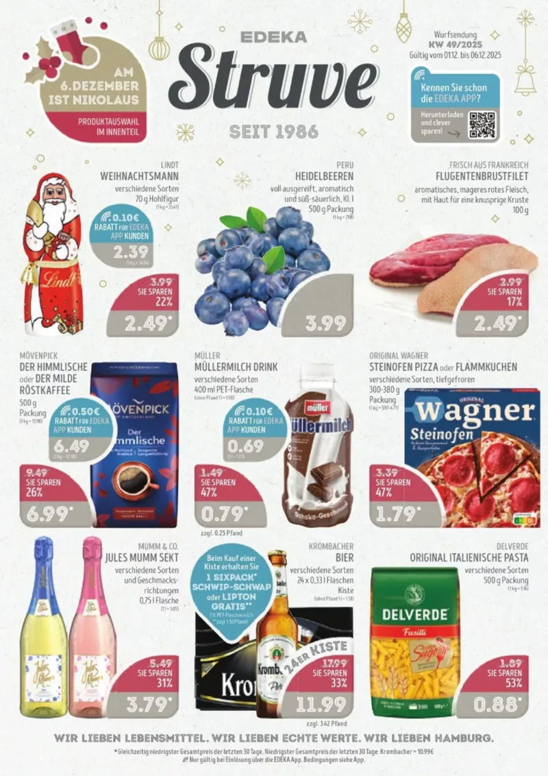 Edeka Struve Prospekt vom 01.12.2025, Seite 1