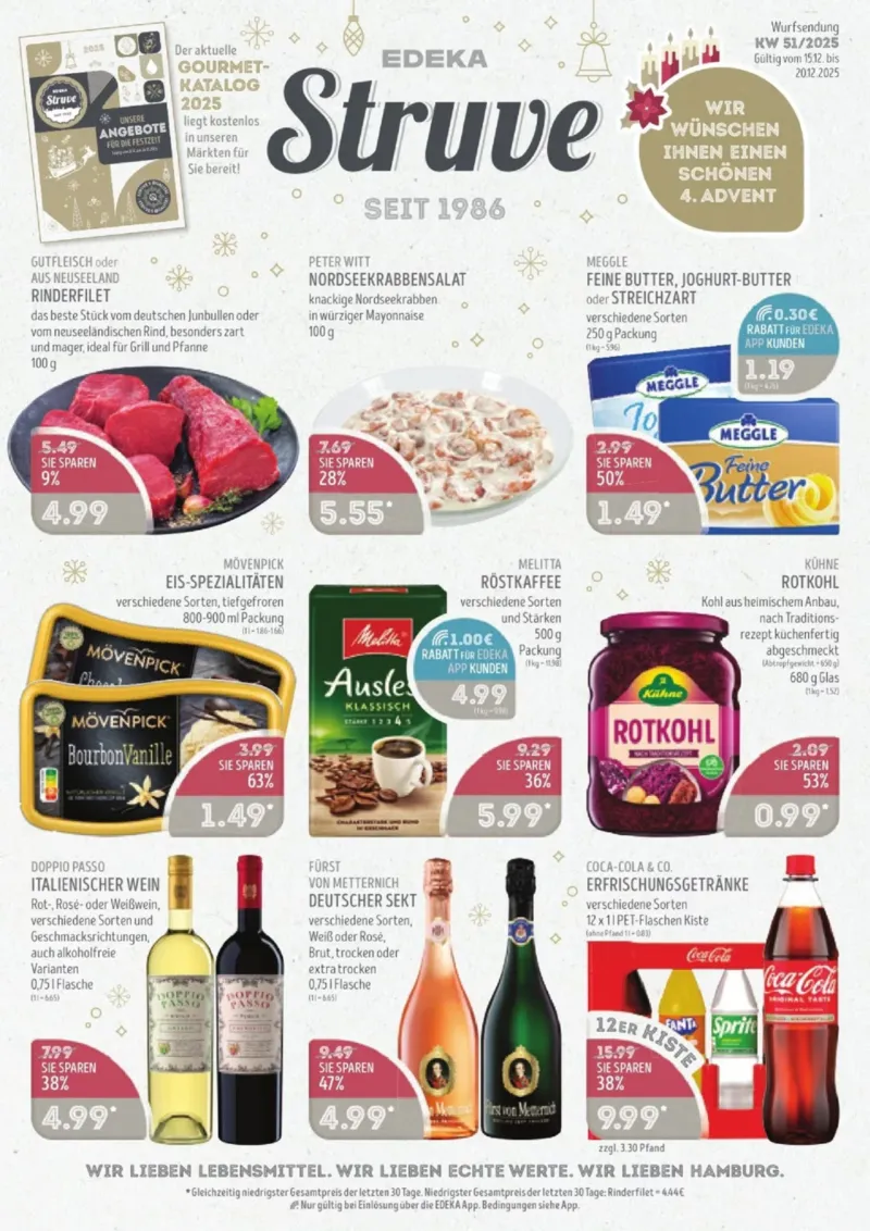 Edeka Struve Prospekt vom 15.12.2025, Seite 1