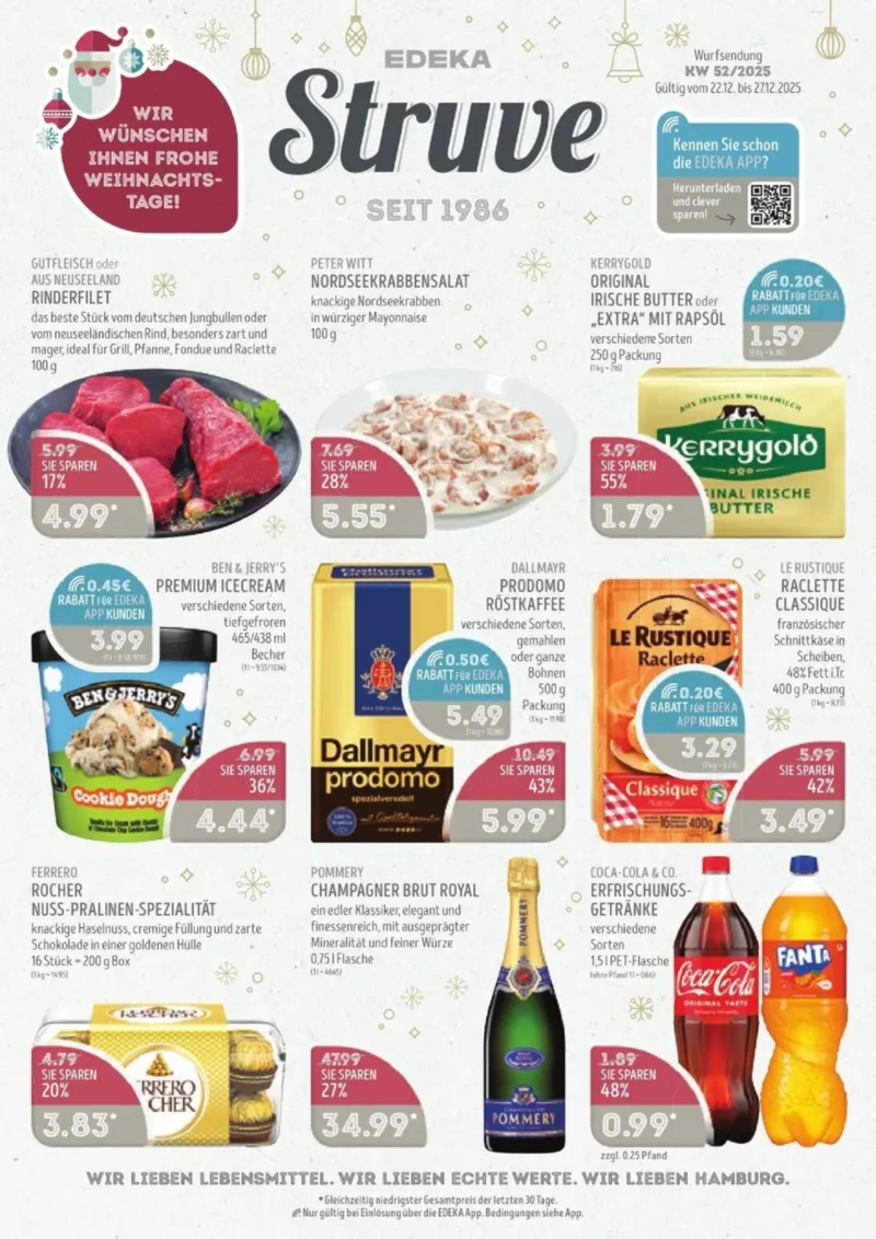 Edeka Struve Prospekt vom 22.12.2025, Seite 1