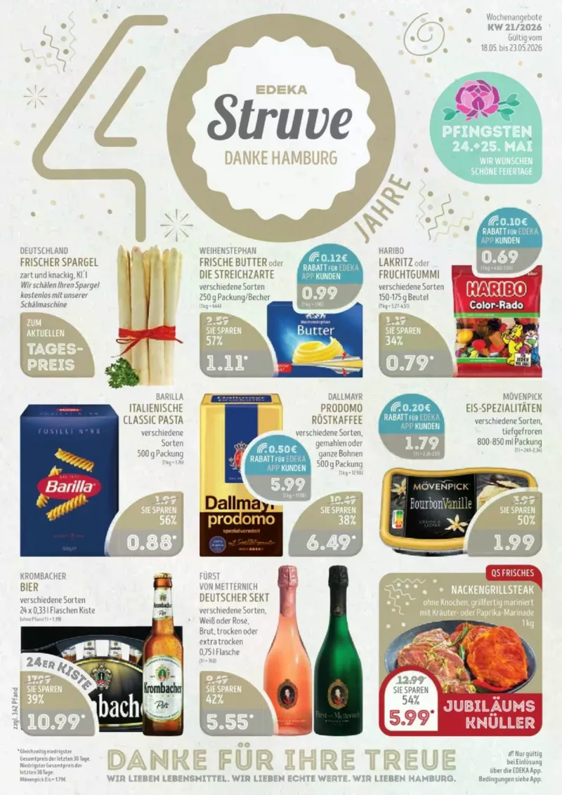 Edeka Struve Prospekt vom 18.05.2026, Seite 1