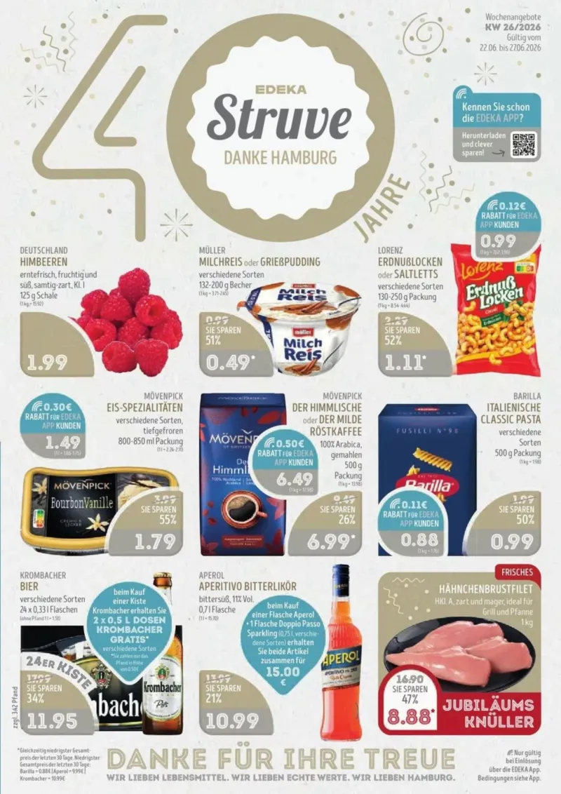Edeka Struve Prospekt vom 22.06.2026, Seite 1
